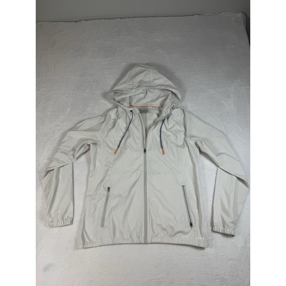 Orvis Women's Open Air Caster Hooded Zip-Up Jacket Size XS White Fish Outdoors